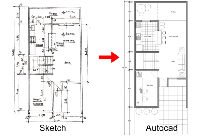 I can draw, redraw 2d architectural floor plan, autocad drawing