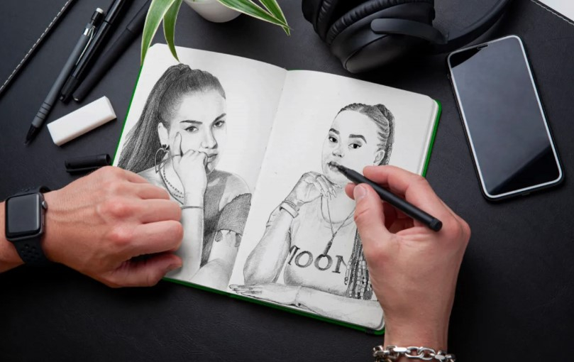 Draw pencil sketch portraits and illustrations