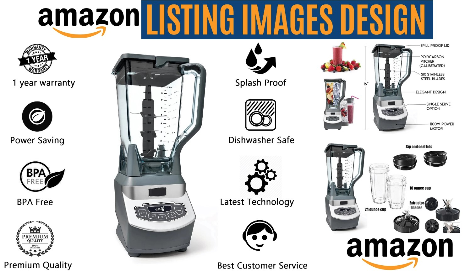 I will design Amazon product images for listings
