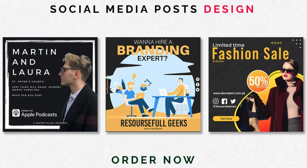 I will design engaging social media posts banner and ads