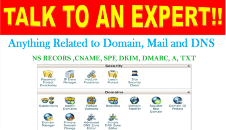 I will fix email, domain, dns records, SSL, stop spam