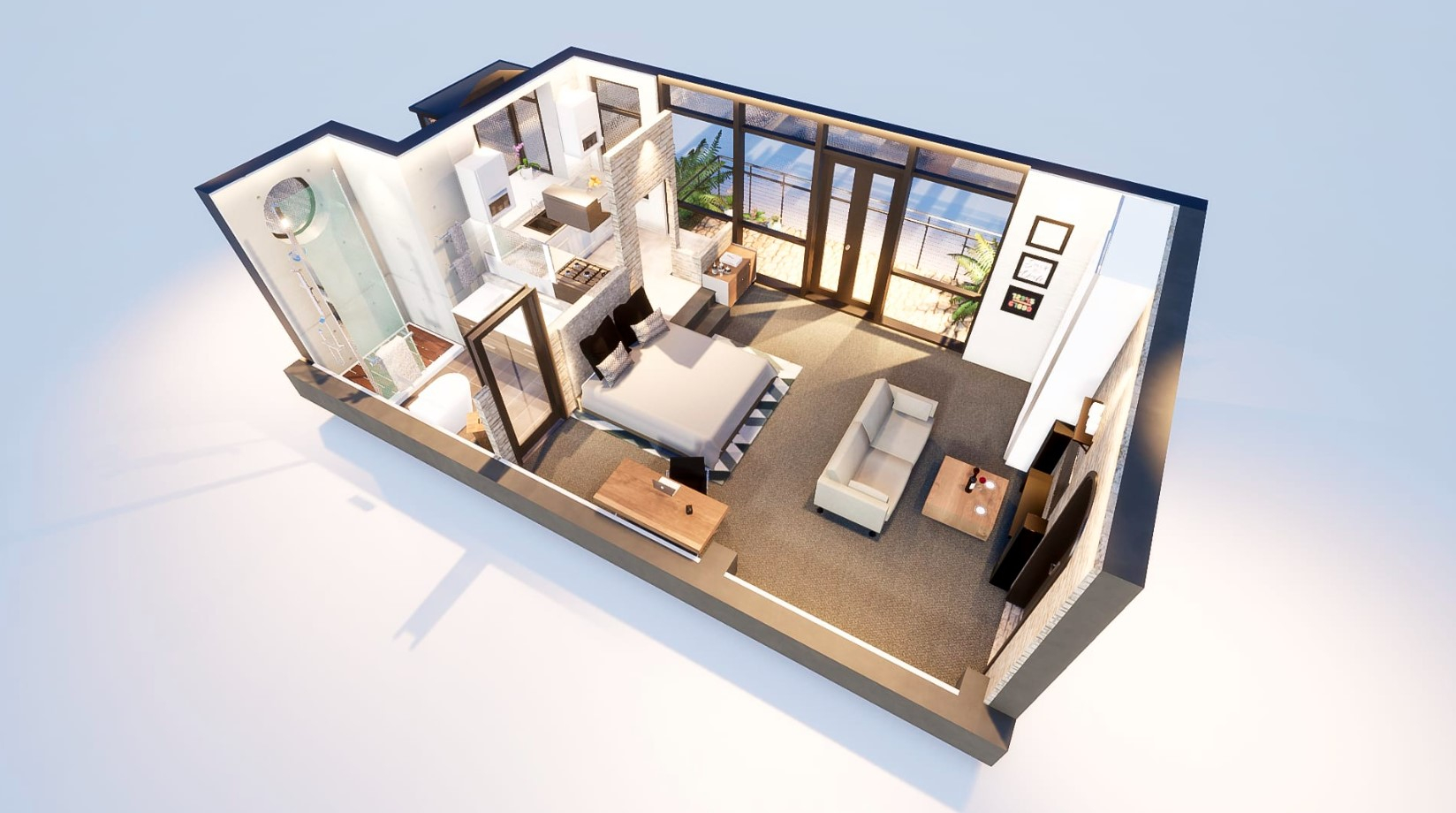 I will create 3d floor plans, interiors and exteriors and products