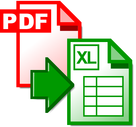 Transcribe your PDF in Excel