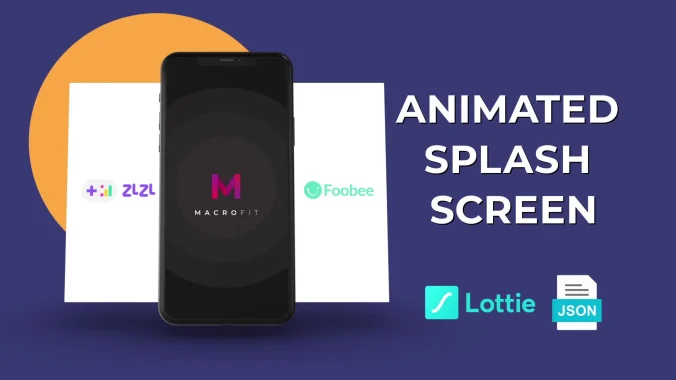 Do splash screen gif or lottie animation for app or web