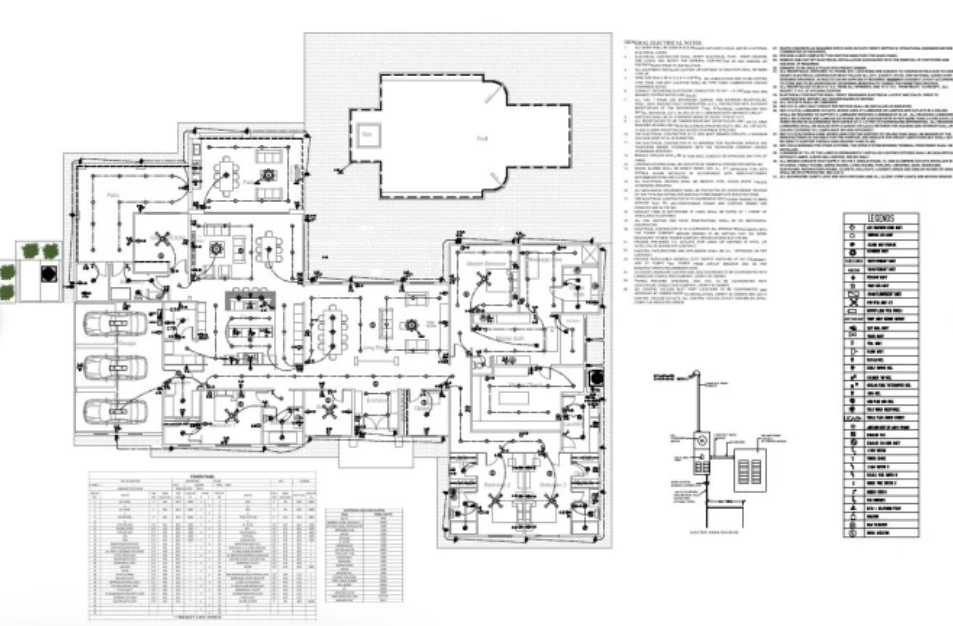 I can make an architectural electrical plan and mep drawings