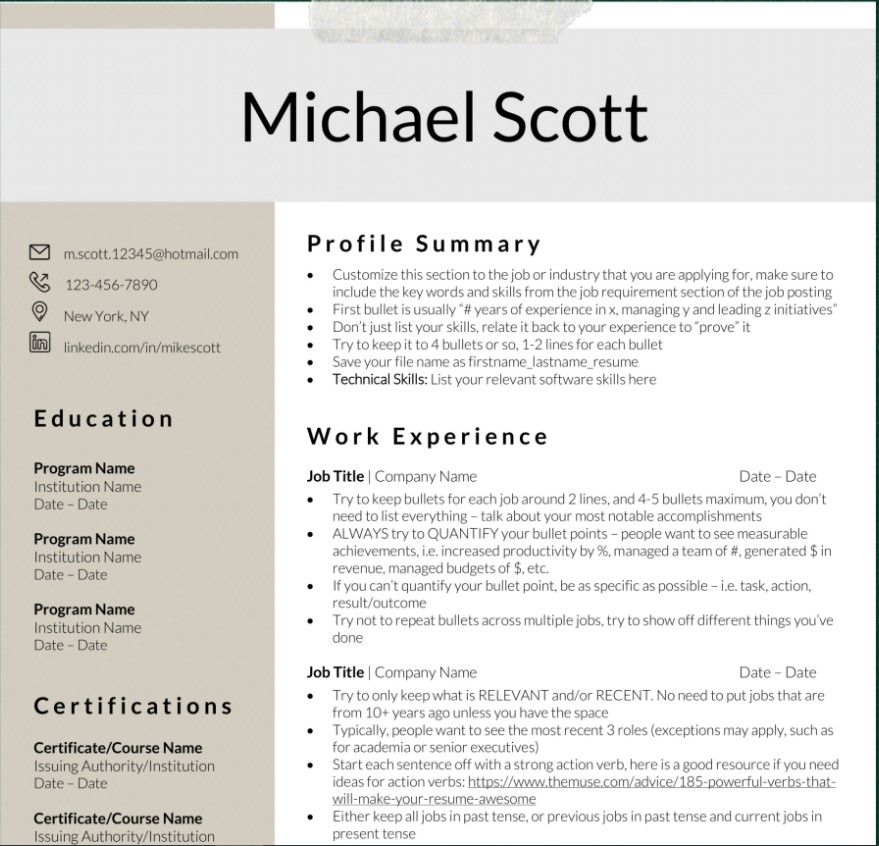 I will do clean attractive resume design CV design