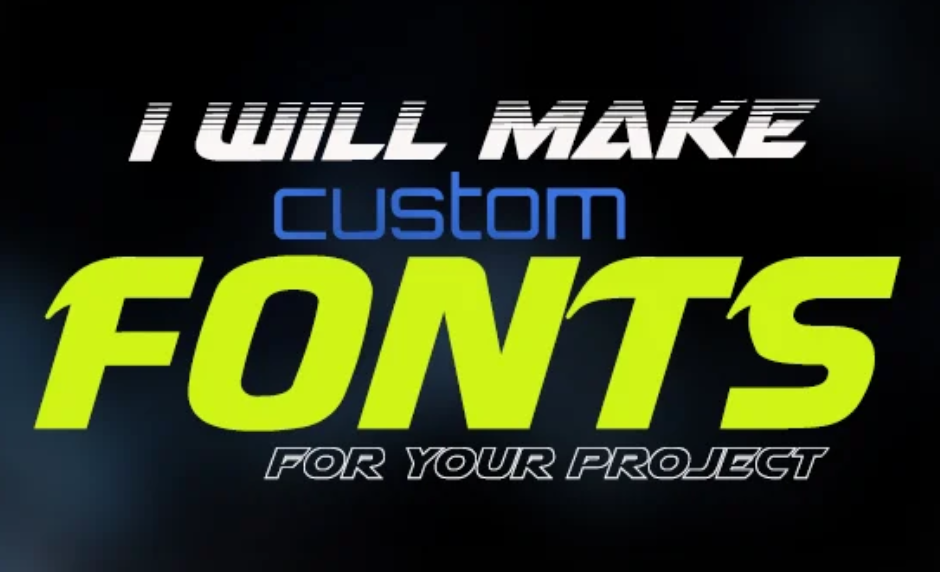 I will create a custom font for you