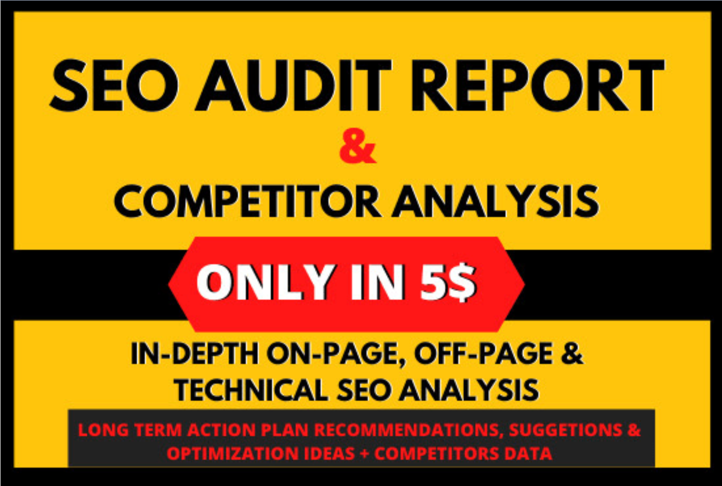 I will do ahref, semrush, moz pro for SEO competitor analysis report and action plan