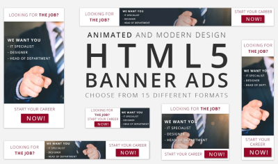 I will design animated HTML5 banner ads for Google display ads