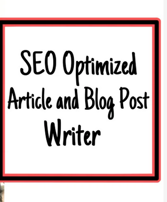 I can write an SEO optimized blog post or an article