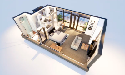 I can create high-quality 3d floor plans, interiors