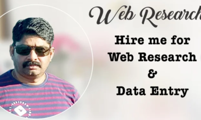 I am engaged in lead generation, web research, data mining