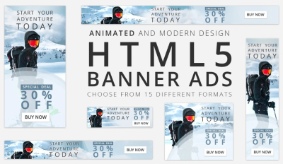 I will design animated HTML5 banner ads for Google display ads