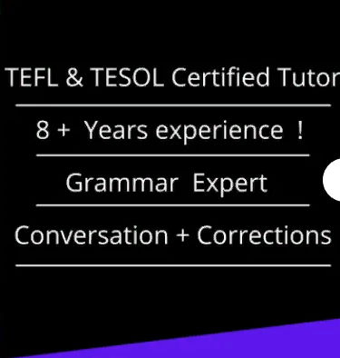 I will teach you English for 60 minutes per lesson