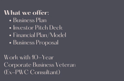 I will write a financial business plan and a presentation deck