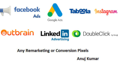 I will install a conversion pixel for facebook, adwords or remarketing
