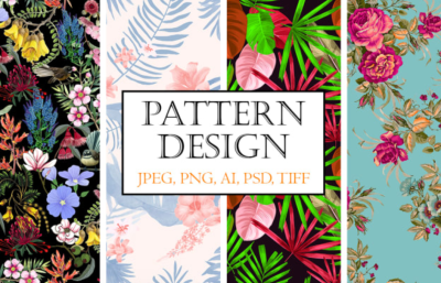 I can create floral seamless and textile patterns
