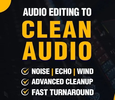 I can do audio editing to remove background noise
