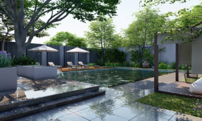 I can design landscape, garden, backyard, swimming pool