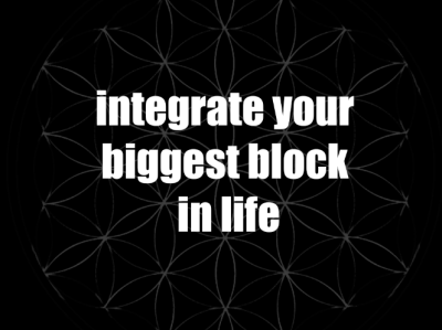 I will integrate your biggest block in life