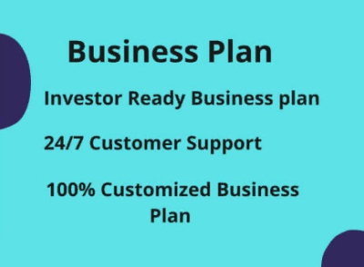 I can do a complete business plan