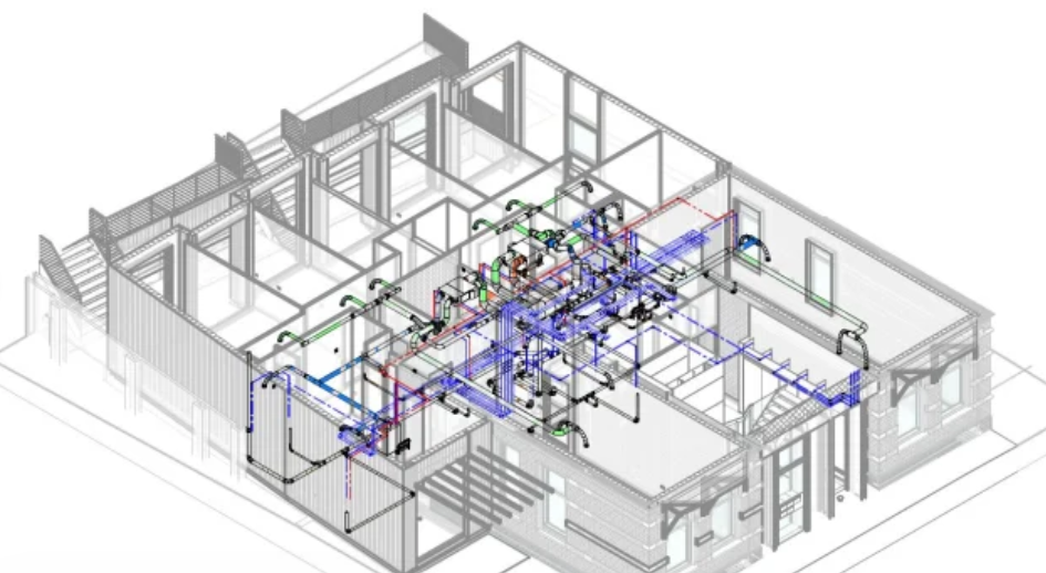 Building operation. BIM модель Revit. Revit ЦОД. Вентиляция BIM 3d модель. Проект котельной Revit.