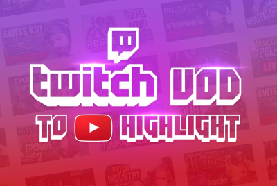 I will edit twitch stream vod for a youtube highlight video