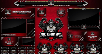 I will create animated Twitch stream overlay pack
