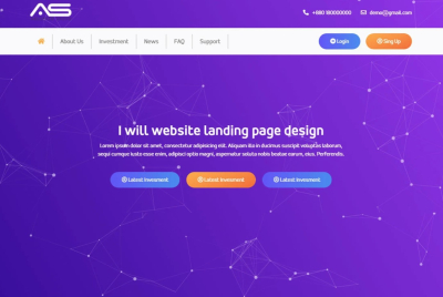 I will website landing page design