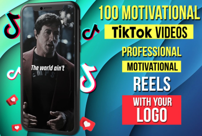 I will create motivational TikTok or YouTube shorts videos or reels
