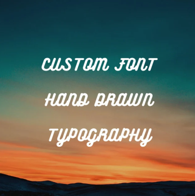 I will create a custom otf or tff font design