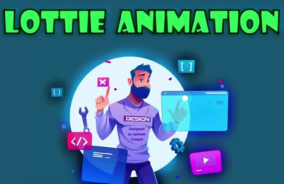I am creating a lottie json animation for a website, mobile device, app, gif logo