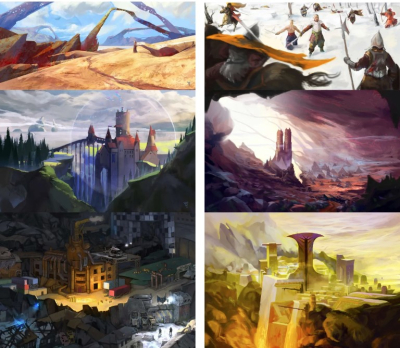 I will paint environment concept art or background