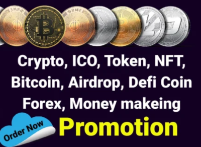 I promote cryptocurrency, ico, token, nft or any coin of crypto users