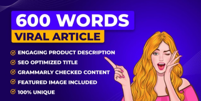 I can write viral article upto 600 words