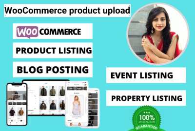 I will do shopify product listing and WooCommerce product upload for your website
