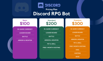 Create a rpg based discord bot