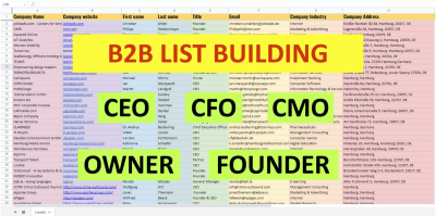 I will do email list building
