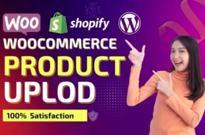 I will do woocommerce product upload and product listing within 24hrs