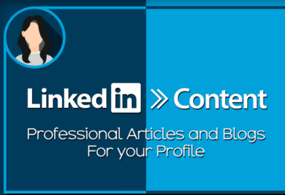 I can write articles for your linkedin profile
