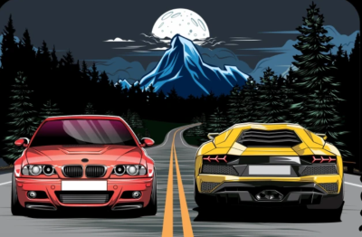 I can create an amazing detailed illustration of your cars