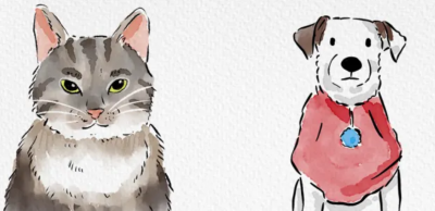 I can draw a watercolor portrait of your pet