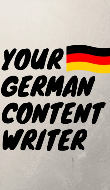I can be your author of German content