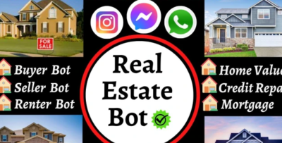 I will create a chatbot for a real estate seller, a buyer, using manychat bot