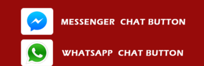 I can add facebook messenger, whatsapp chat button