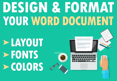 I will design and format your Microsoft Word document