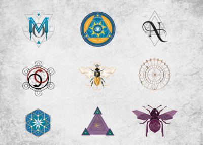 I can create a sacred geometry or a mystical logo design