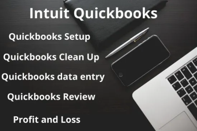 Setup, catch up, do bookkeeping in quickbooks online