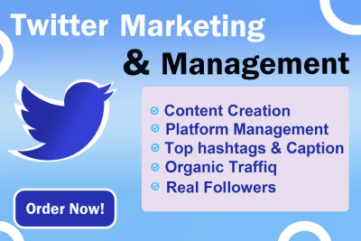 I will manage your twitter account for your need and goals