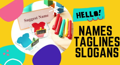 Suggest catchy names, taglines and slogans for business